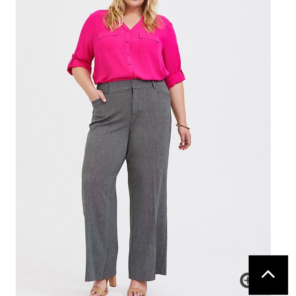 BNWT Torrid Structured Grey Trousers sz 18